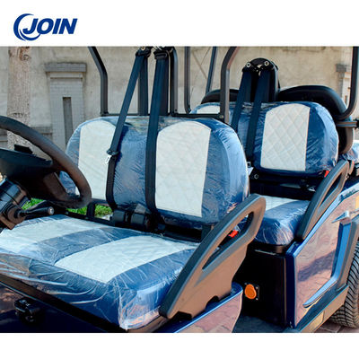 Lozenge Custom Golf Cart Seat Wodoodporny 2-osobowy wózek czarno-biały